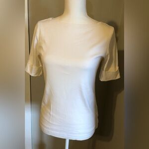 Elegant Cream Women's Top by Ralph Lauren.
